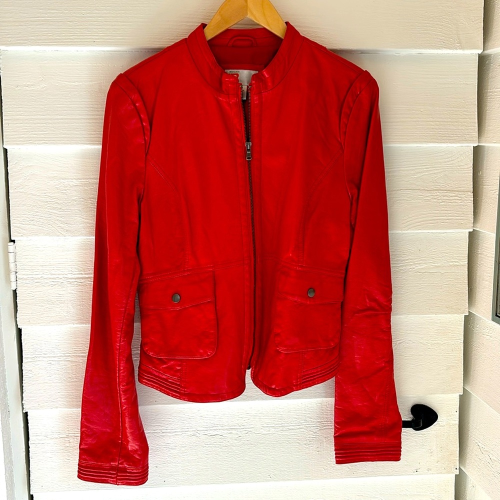 Bernardo orange leather jackets-worn twice